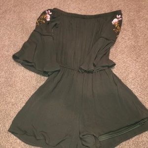 off the shoulder romper